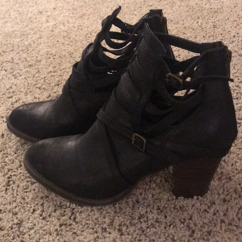 Black American Eagle Booties